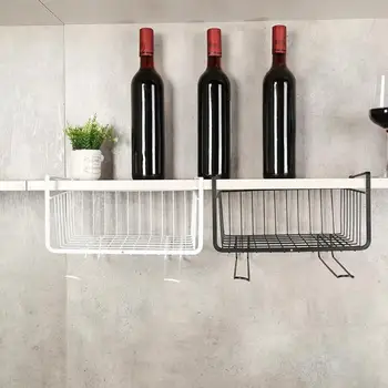

Kitchen Bathroom Cupboard Cabinet Compartment Hanging Holder Rack Kitchen Storage Rack