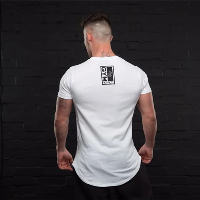 Zfit фитнес для мышц тела Мужская футболка с короткими рукавами мужская хлопковая тонкая футболка для бега Мужская Спортивная уличная футболка для тренировок Топы