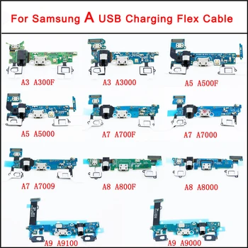 

Micro USB Charging Port Board For Samsung Galaxy A3 A5 A7 A8 A9 dock Socket Headphone Jack Flex Cable A300F A500F A700F A910F