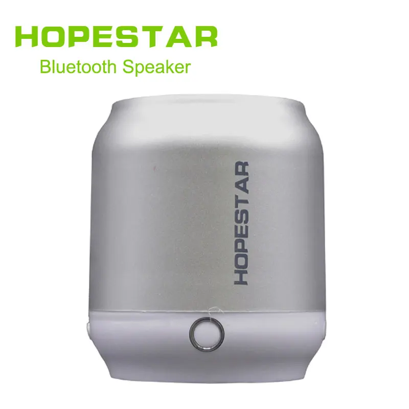 HOPESTAR H8 Мини Bluetooth динамик Портативный беспроводной бас стерео MP3 плеер Поддержка USB TF AUX FM handfree для телефона компьютера - Цвет: silver