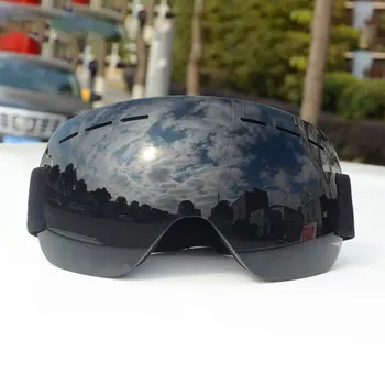 

Windproof Ski Goggles Anti-fog UV400 Protect Mirrored Lens Snowboard Snow Goggles for Men Women for Skating Snowmobile