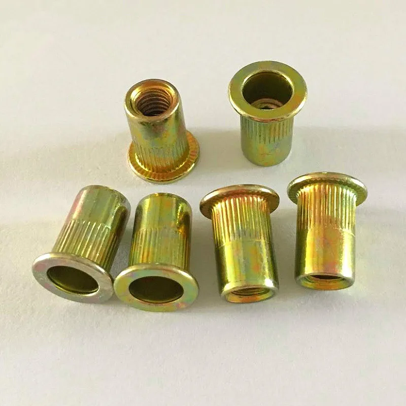 

40pcs Pull The Cap Rivet Nut Flat Head Column Pattern Rivet Nuts M4*11