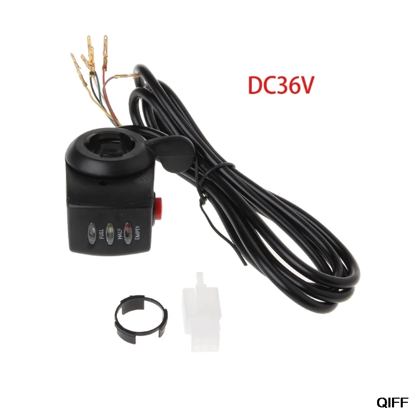 

E-bike 36V E-Bicycle Thumb Throttle Handle Bar Grip Gas Twist Throttle Electric Scooter May06