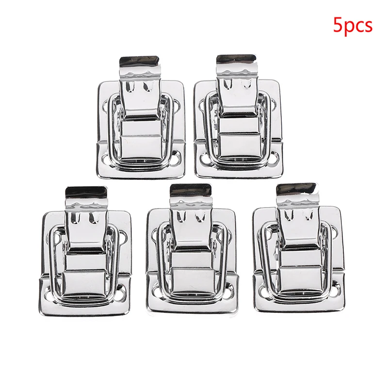 

One Or 5pcs Stainless Steel Chrome Toggle Latch For Chest Box Case Suitcase Tool Clasp Simply Lift The Pull Arm To Open