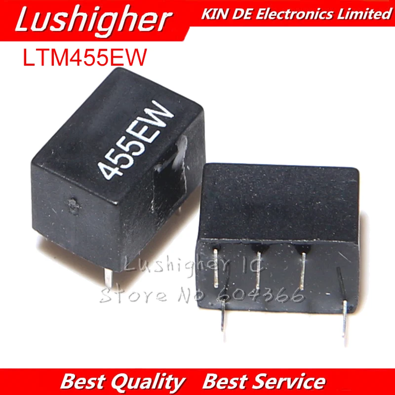 10 шт. LTM455EW DIP-5 455EW DIP 455E LTM455E CFWM455EW 5Pin 455 кгц | Электронные компоненты и