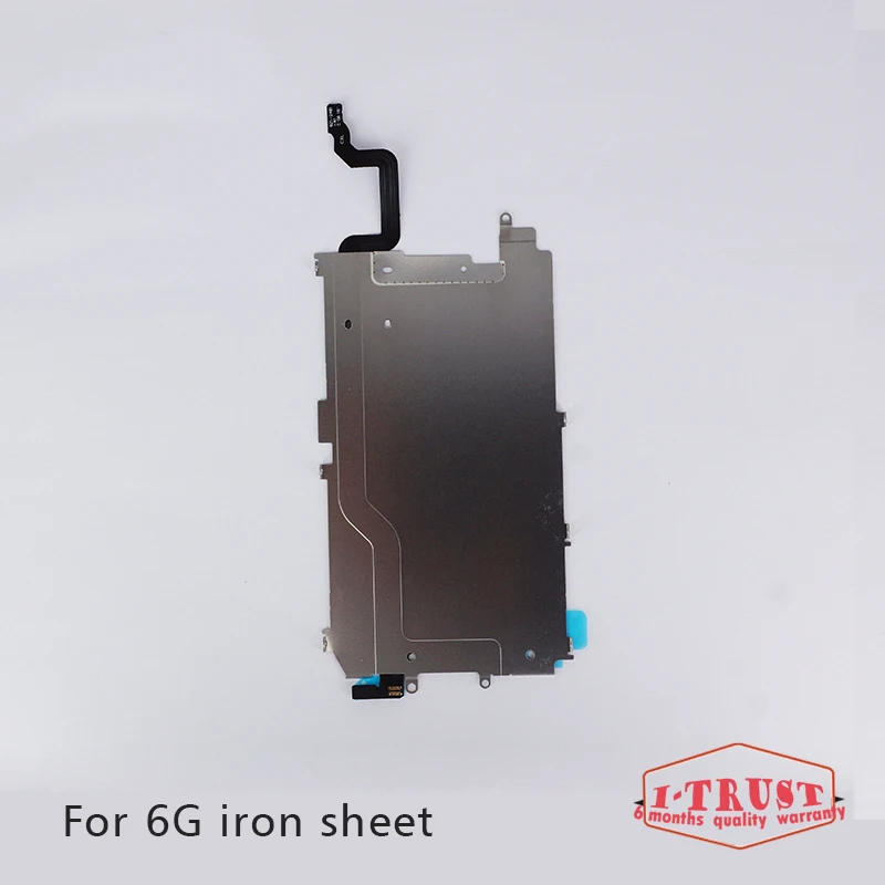 

I-TRUST 10pcs/lot For iPhone 6 6G LCD Screen Iron Metal Frame For LCD Iron Sheet With Flex Cable Plate Bracket Iron Repair Parts