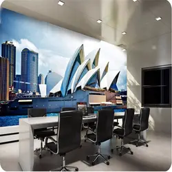 Beibehang фото обои современный минималистский архитектуры искусства Сидней офиса большой стереоскопического обои настенные росписи обоев