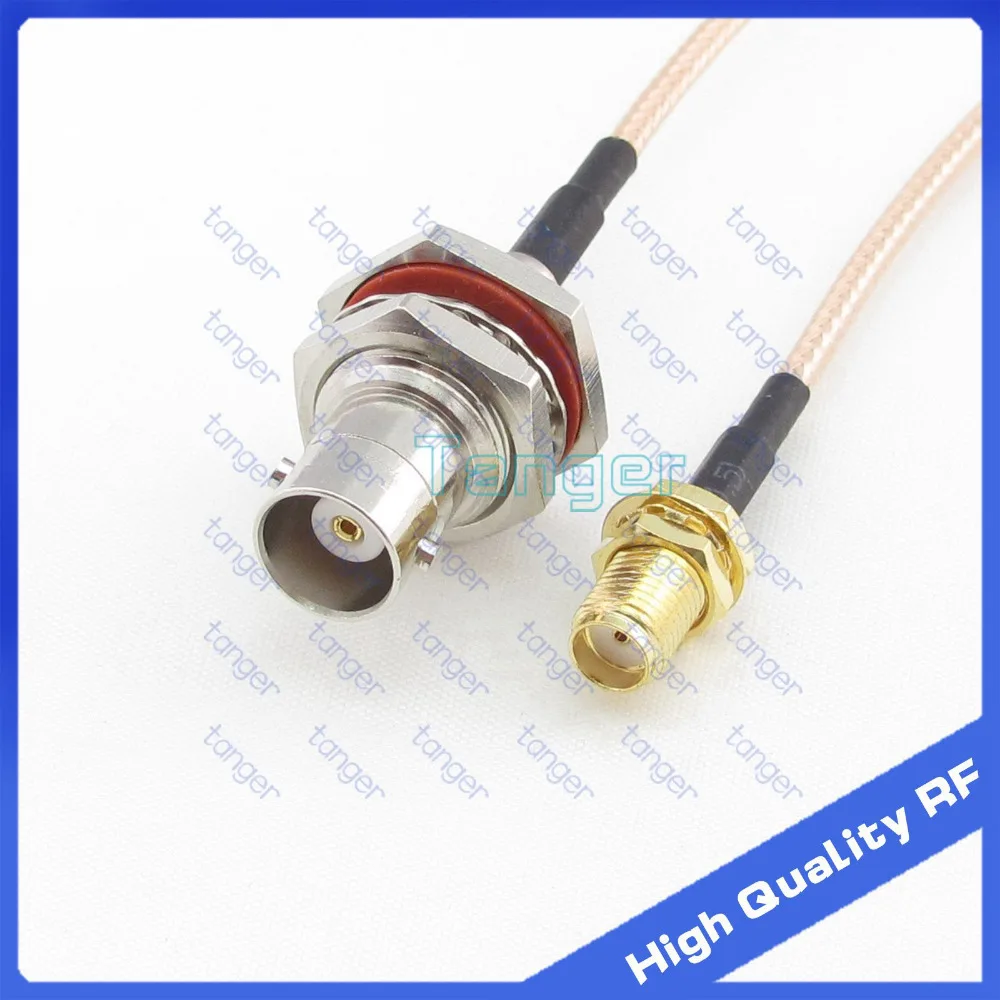 Hot Selling Tanger BNC female jack front with nut to SMA Straight 8&quot 20cm RG316 RF Coaxial Pigtail Low Loss cable | Обустройство