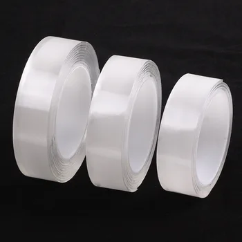 

1 Roll Reusable Transparent Double-sided Tape Can Washed Acrylic Fixing Tape Nano tape No Trace Magic Car Double-sided Tape