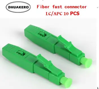 

Free Shipping AB76L 10pcs LC/APC single-mode quick cold Connector Optical fiber FTTH Fast adaptor
