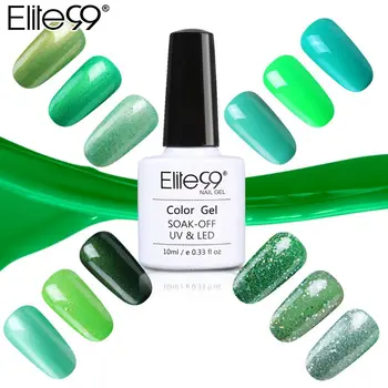 

Elite99 Soak Off Green Series Nail Gel Polish 10ML LED UV Gel Nail Lacquer Primer UV Gel Varnishes Nail Art Manicure Art Paint