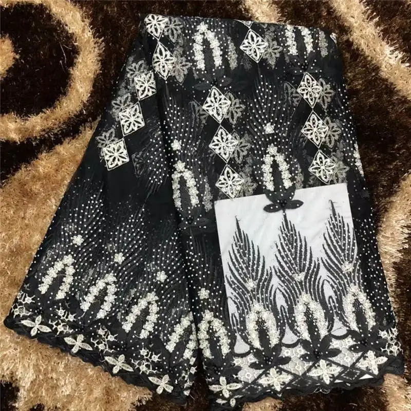 

HL!African Laces Fabrics Embroidered Nigerian Guipure French Cord Lace Fabric High-quality African French Net Lace Fabric!L60392