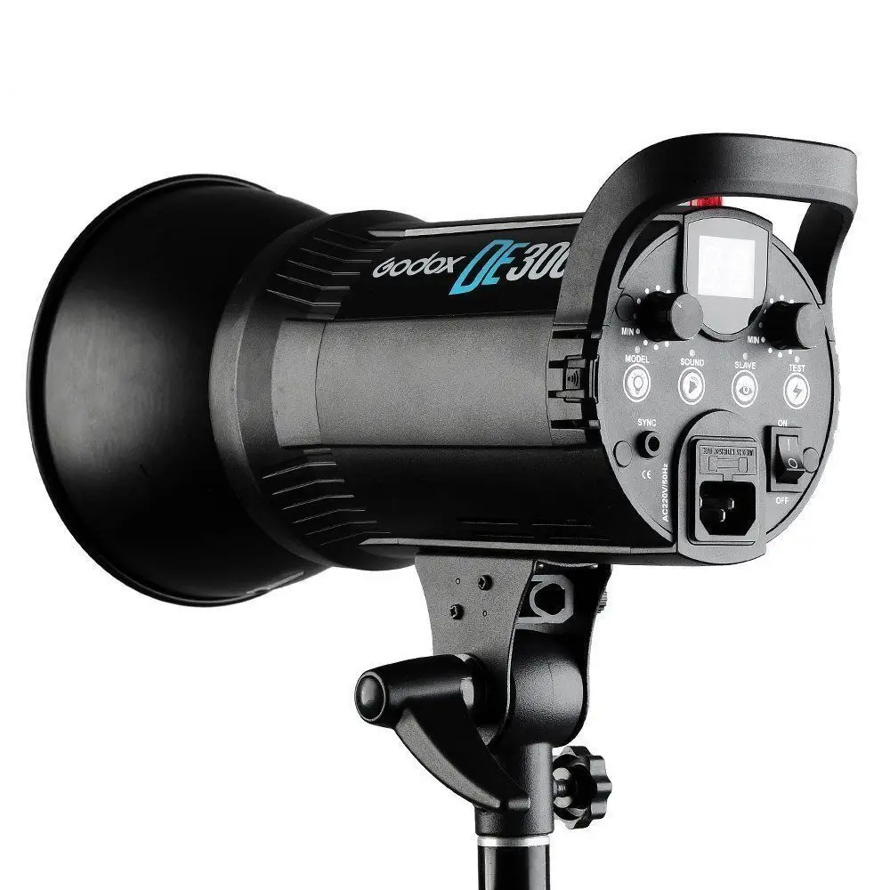 US $109.99 Godox DE300 300W Professional Studio Strobe Flash Lamp GN58 Photography Lighting For Portrait Art Photo Product Photography