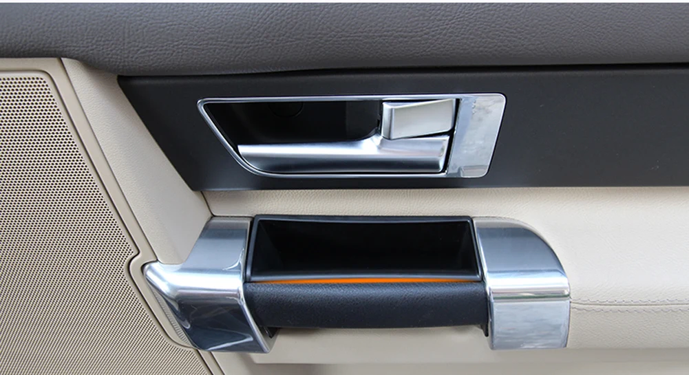 Для Land Rover Discovery 4 LR4 2010- ABS автомобильные аксессуары внутренняя дверная ручка ящик для хранения ящик в подлокотнике для перчаток лоток Органайзер
