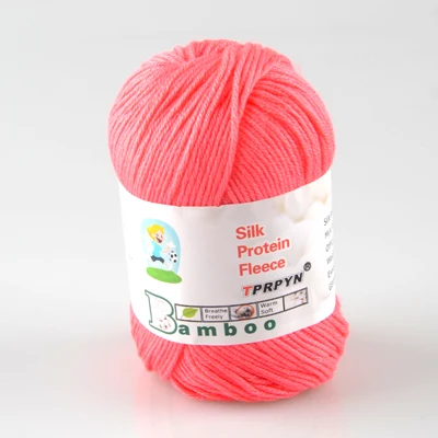 TPRPYN 1 шт = 50 г Смешанная шерстяная пряжа для вязания кукольный свитер Красивая пряжа нами - Цвет: 915 watermelon red