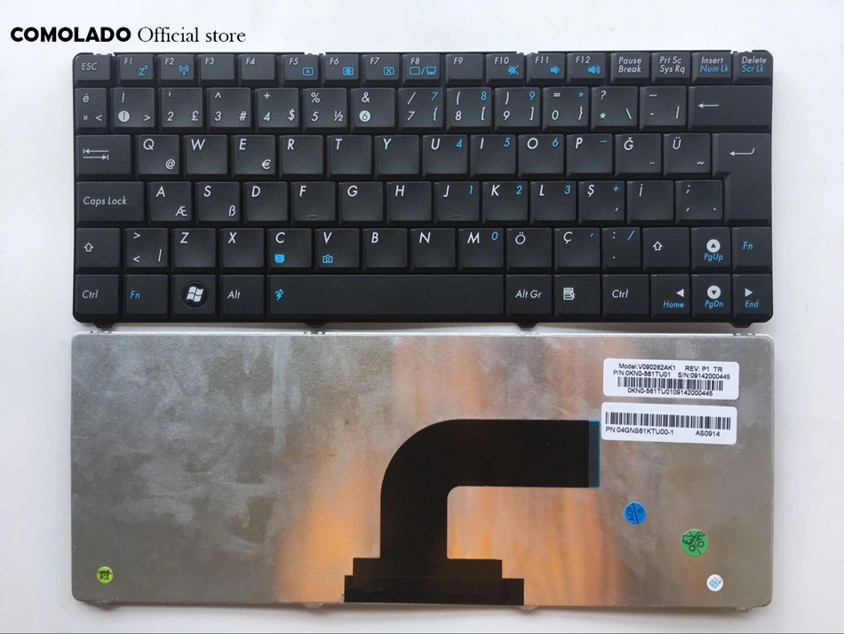 TR Turkish Laptop Keyboard For Asus N10 N10A N10C N10E N10J N10JC Black keyboard TR Layout