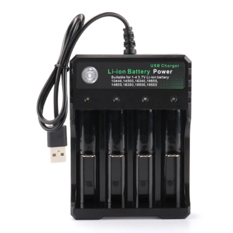 

Battery charger 3.7V 18650 Li-ion Charger Battery USB independent charging portable electronic cigarette 18350 16340 14500