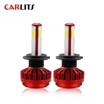 

CARLITS Car Headlight H7 LED 12V 72W 8000LM/SET IP67 R7 Automobile Headlamp Led Light Replacement 6000K White BJ