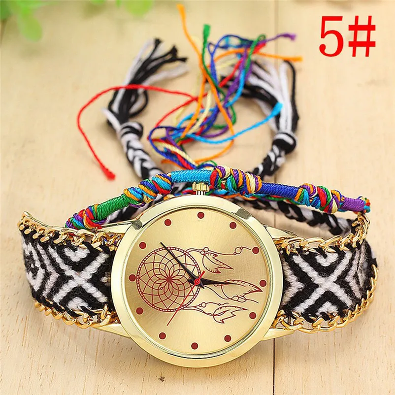 Women's watches casual watches Native Handmade Ladies Vintage Quartz Watch Dreamcatcher Friendship Watches Reloj mujer Y09#N (11)