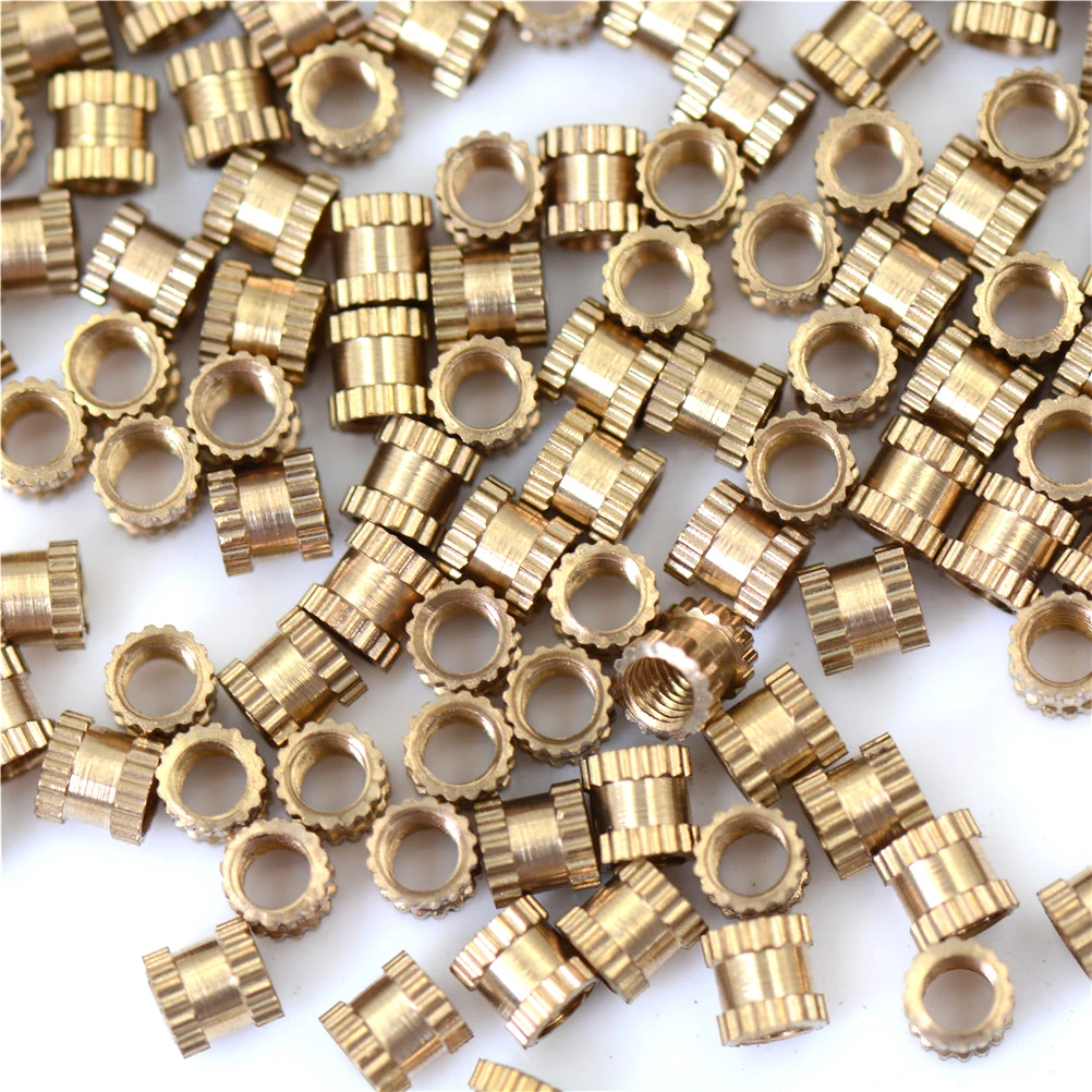 Brass Thread Insert Nut M3*4*4 MM Copper Inserts Injection Nut Embedded