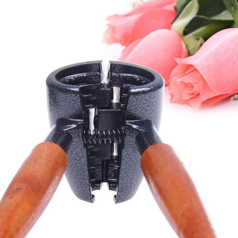 

Quick Nutcracker Walnut Nut Opener Sheller Plier Tool Quick Pecan Crack Kitchen Accessories 17.5cm&4cm Metal Cracker Wood Handle