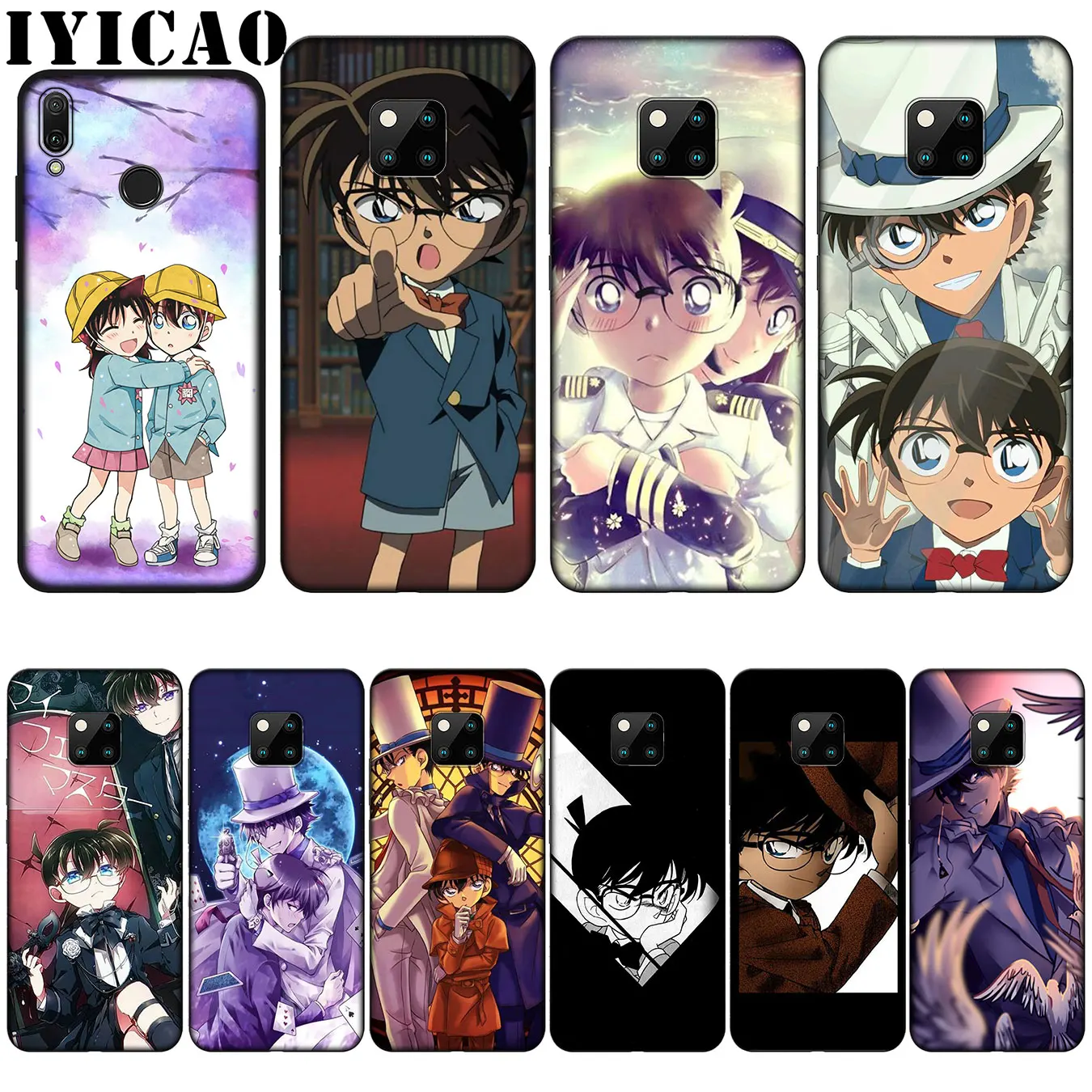 IYICAO Japanese Anime Detective Conan Silicone Soft Case for Huawei Nova 3 3i 2i Mate 20 10 Pro Lite |