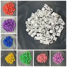 XS-5XL 100pcs Colored Coat Hanger Sizer Tag Plastic Garment All Size Marker Tags For Diy Cloth Shop Jewelry Making Accessories