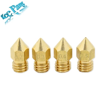 KINGROON MK7 MK8 Nozzle 0.4mm 0.3mm 0.2mm 0.5mm Copper 3D Printers Parts Extruder