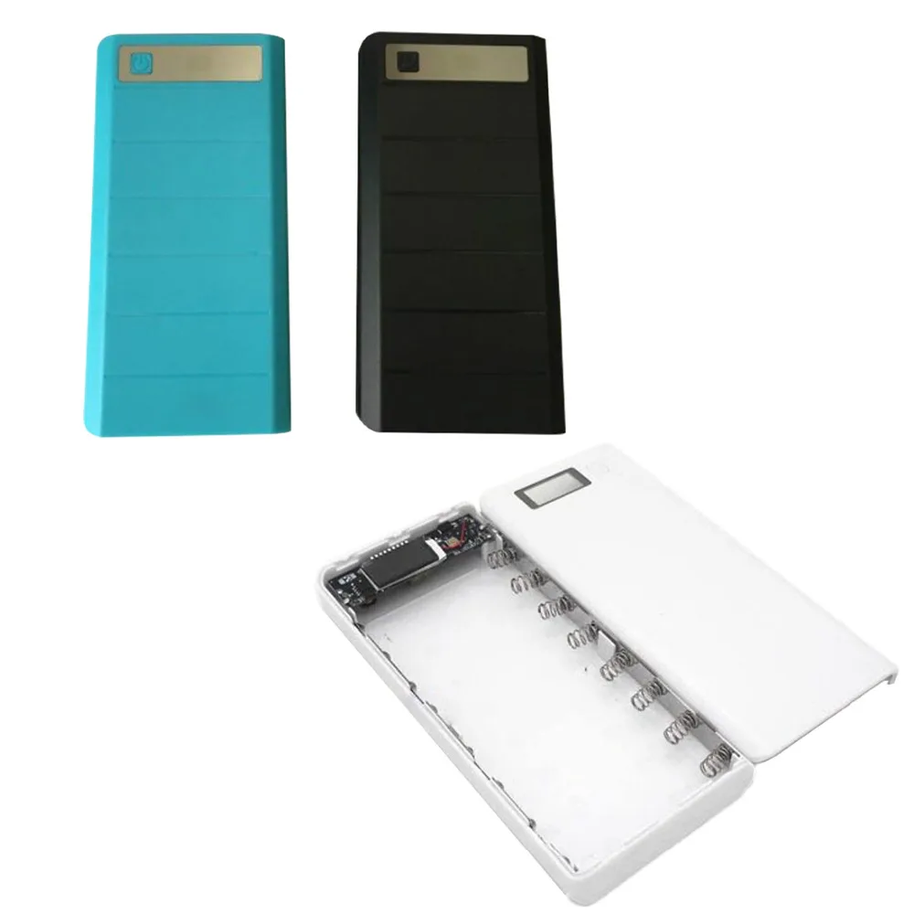 

Centechia Portable USB Power Bank Shell Box DIY USB Mobile Power Bank Charger Case Pack 8pcs 18650 Battery Holder LCD