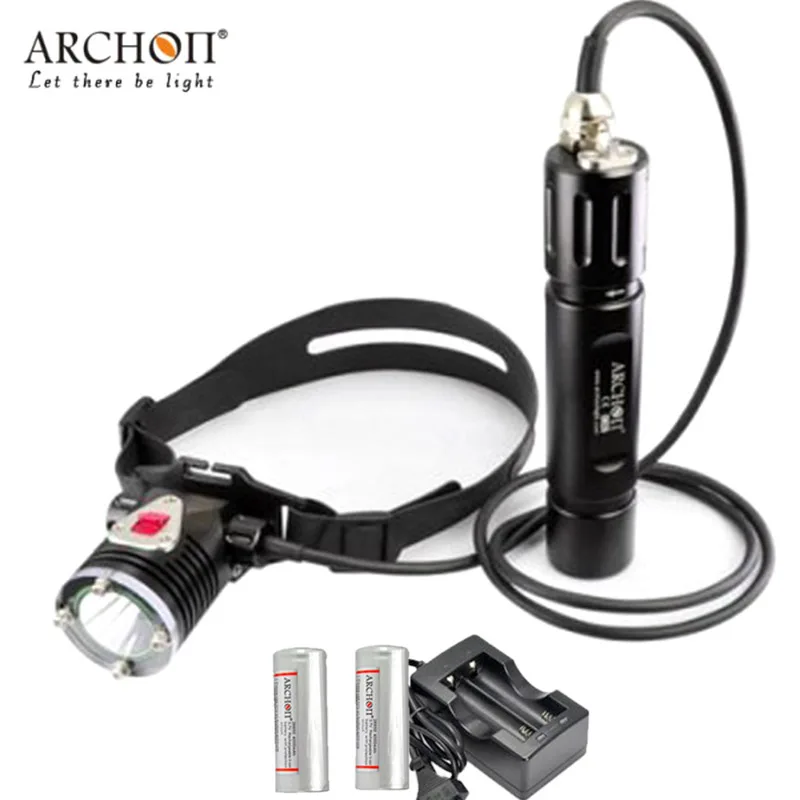 Подводное освещение для дайвинга XM-L2 U2 светодиодный фонарик ARCHON DH25 WH31 лампа для дайвинга 1000 лм 26650 батарея