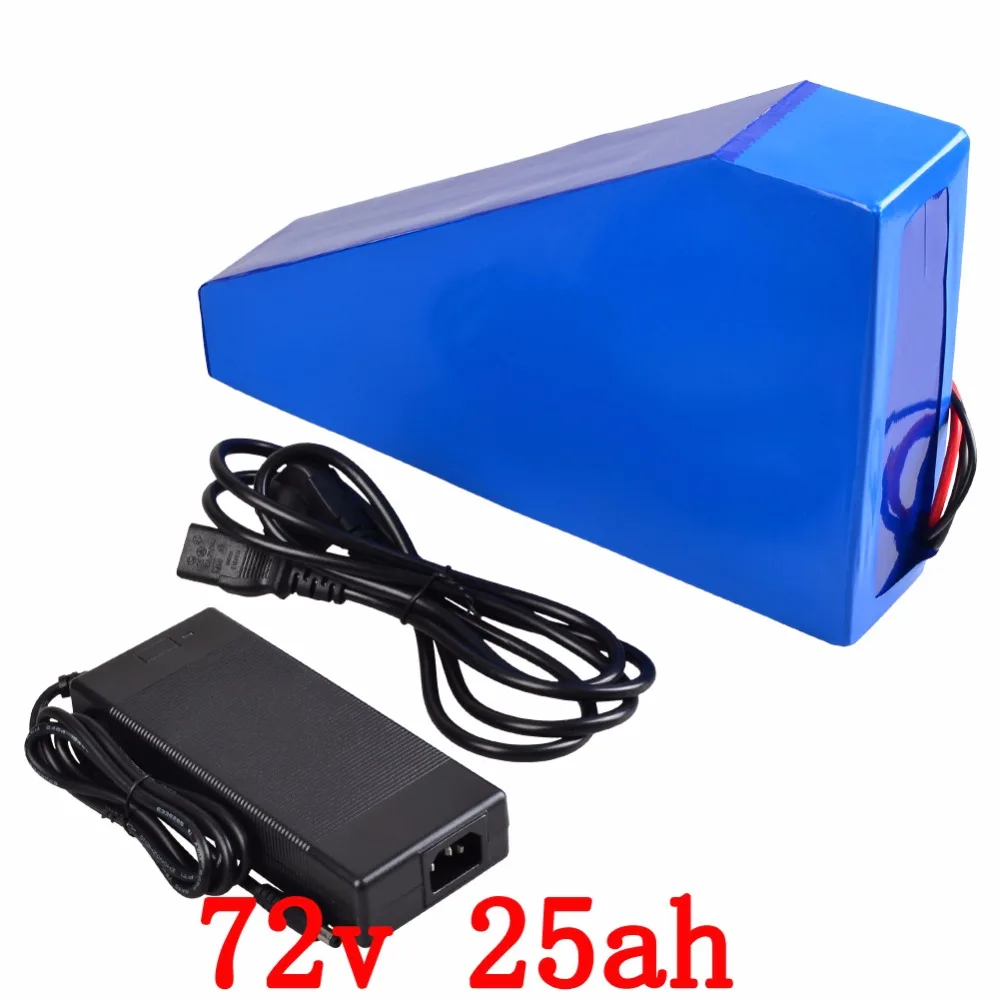Free Customs Tax 3000W 72V 25AH Lithium Battery 72V 25AH Triangle