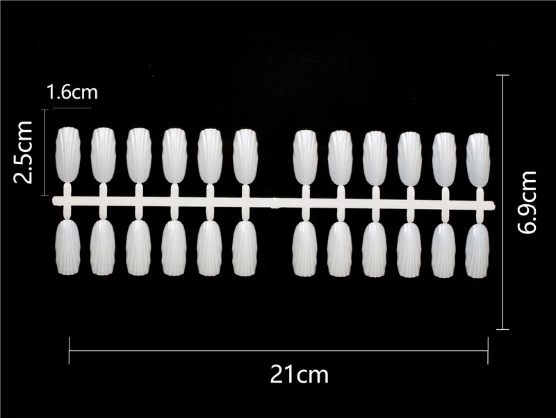 

KESMALL 240pcs/ bag Professional Nail Art Display Tips Shell shape Nail Polish UV Gel Color Practice DIY Nail Art Tool CL0055