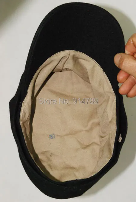  WWII GERMAN WH ELITE EM M43 PANZER WOOL FIELD CAP SIZE L -3461