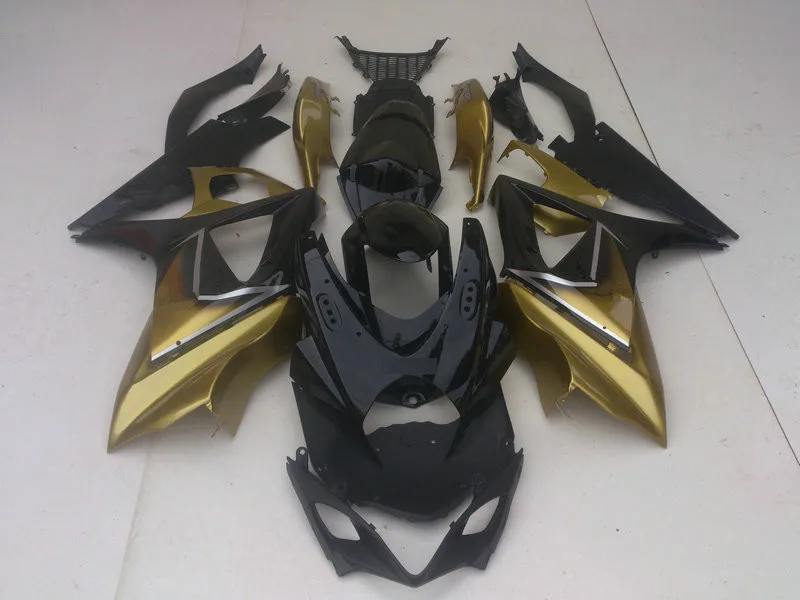 Мотоцикл обтекатель комплект для GSXR1000 K7 07 08 GSXR 1000 2007 2008 ABS новый золотой черный