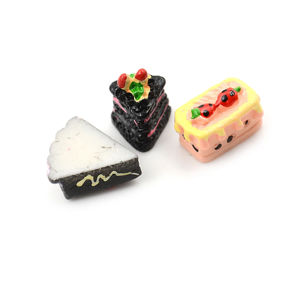 2018 Новый 8 шт. Ассорти ароматизированные шоколад клубника Cherry пирог миниатюрный торт для кукольная кухня игрушки День рождения подарок