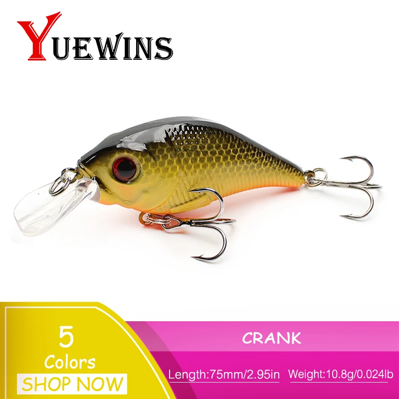 YUEWINS 75 مللي متر 10.8g Crankbait الصيد السحر الطعم الثابت باس العائمة Wobblers بايك التصيد البحر روك pesca الكارب الصيد TP1120 YUEWINS 75 مللي متر 10.8g Crankbait الصيد السحر الطعم الثابت باس العائمة Wobblers بايك التصيد البحر روك pesca الكارب الصيد TP1120