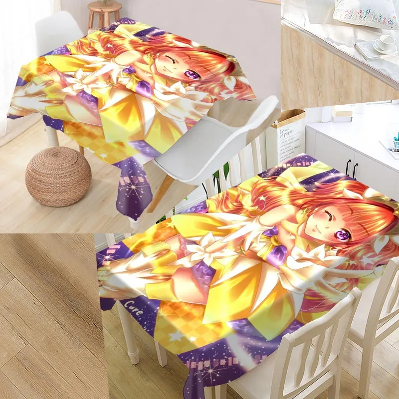 

PriPara Custom Table Cloth Oxford Print Rectangular Waterproof Oilproof Table Cover Square Wedding Tablecloth