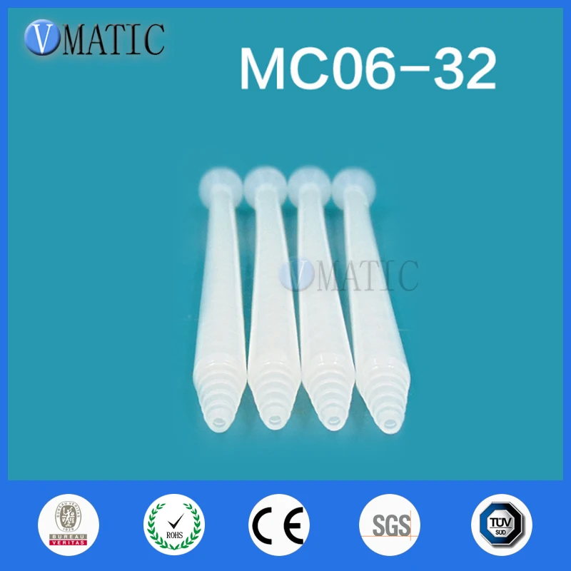 Полимерный статический миксер MC06-32 смесительные насадки для Duo Pack Epoxies(белый сердечник