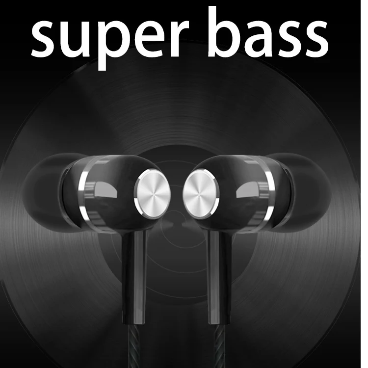 Headphones Music Earphone 3.5mm Sports Headset Gamer Earbuds Control Button Stereo Bass Earphones With Mic For PC Smartphone