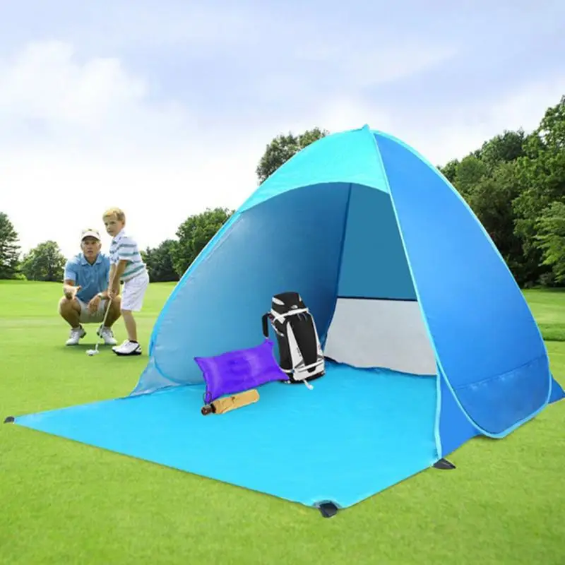 

Foldable Outdoor Camping Tent Waterproof Ultralight Tents Lightweight Sun Shade Portable Pop Up Beach Tent Accept 2 Persons