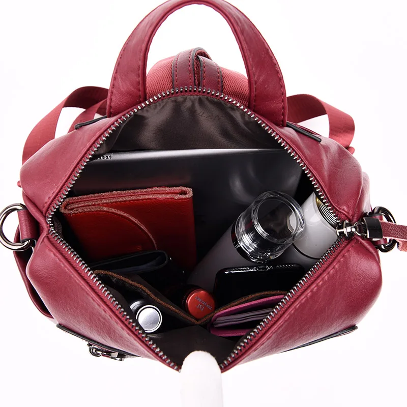  Vfemage Designer Women Backpack Leather Female Backpack School Bags for Teenager Girls Travel Backb - 32948793465