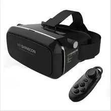 Hot VR Shinecon Bluetooth Virtual Reality 3D Glasses Headset For Iphone Samsung VR Box 4.0-6.0 Inch Phone Google Cardboard 2.0