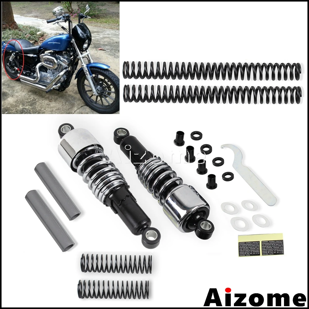 

Motorcycle Slammer Suspension Drop Kits For Harley Sportster 04-17 XL50 XL883C L N XL1200C LN R T V X Iron SuperLow 72 48