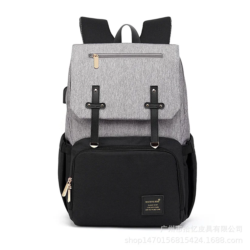 

2019 New Shoulder Mummy Bag Milk Dad Nurse Multi-function Large Capacity Travel Backpack with Color Maternal Bag Backpack