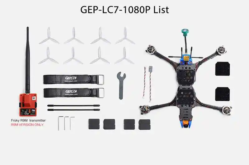 GEPRC GEP-LC7-1080P 315 мм 7 дюймов RC FPV гоночный Дрон Betaflight F4 50A Runcam split 2S 1080P для наружных моделей RC