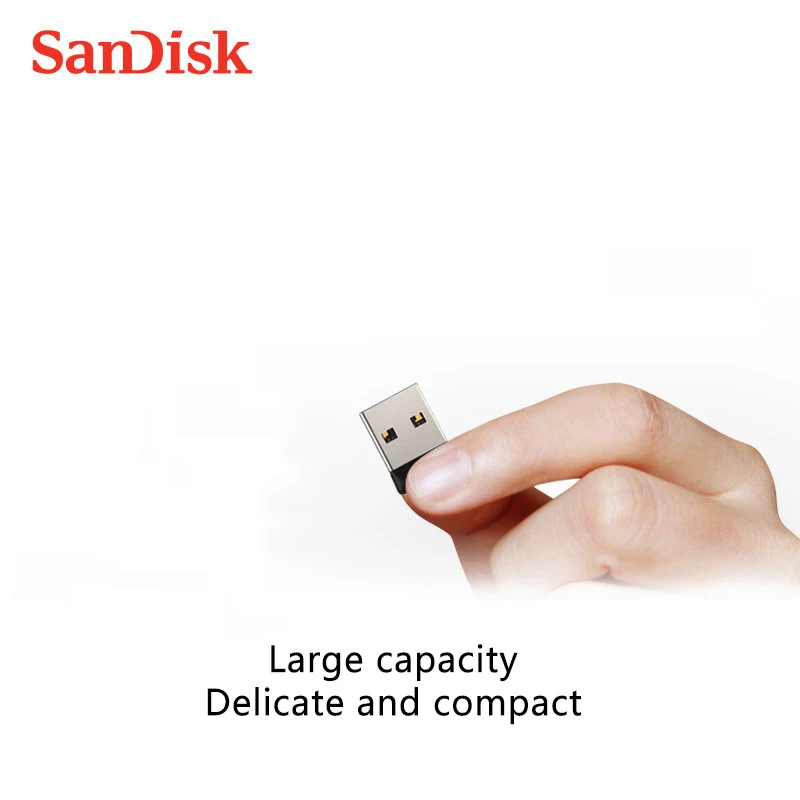 Флеш-накопитель USB SanDisk 64 ГБ 32 ГБ 16 ГБ 8 ГБ флеш-накопитель USB 2,0 флеш-накопители CZ33 CRUZER FIT Поддержка официальной проверки