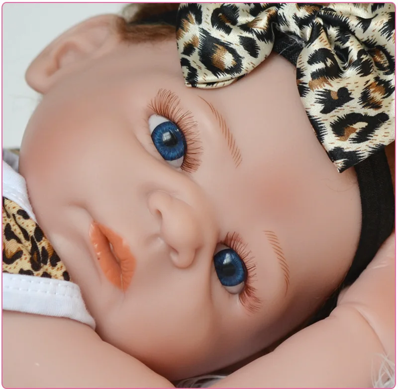 50-55 см полный Средства ухода за кожей силиконовые Reborn Baby Doll Реалистичного младенцев мягкой полный винил Детская мода Куклы Кукла реборн