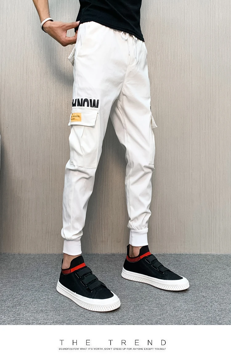 Новинка 2019 года; летние комбинезоны; прямые тонкие повседневные штаны с 9 точками; Pantalon Hombre; эстетические черные брюки в китайском стиле