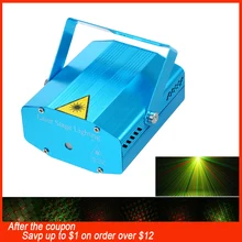 Mini LED Laser Projector Christmas Decorations Laser Disco Light Laser Light Dj Voice-activated DJ Disco Xmas Party Club Light