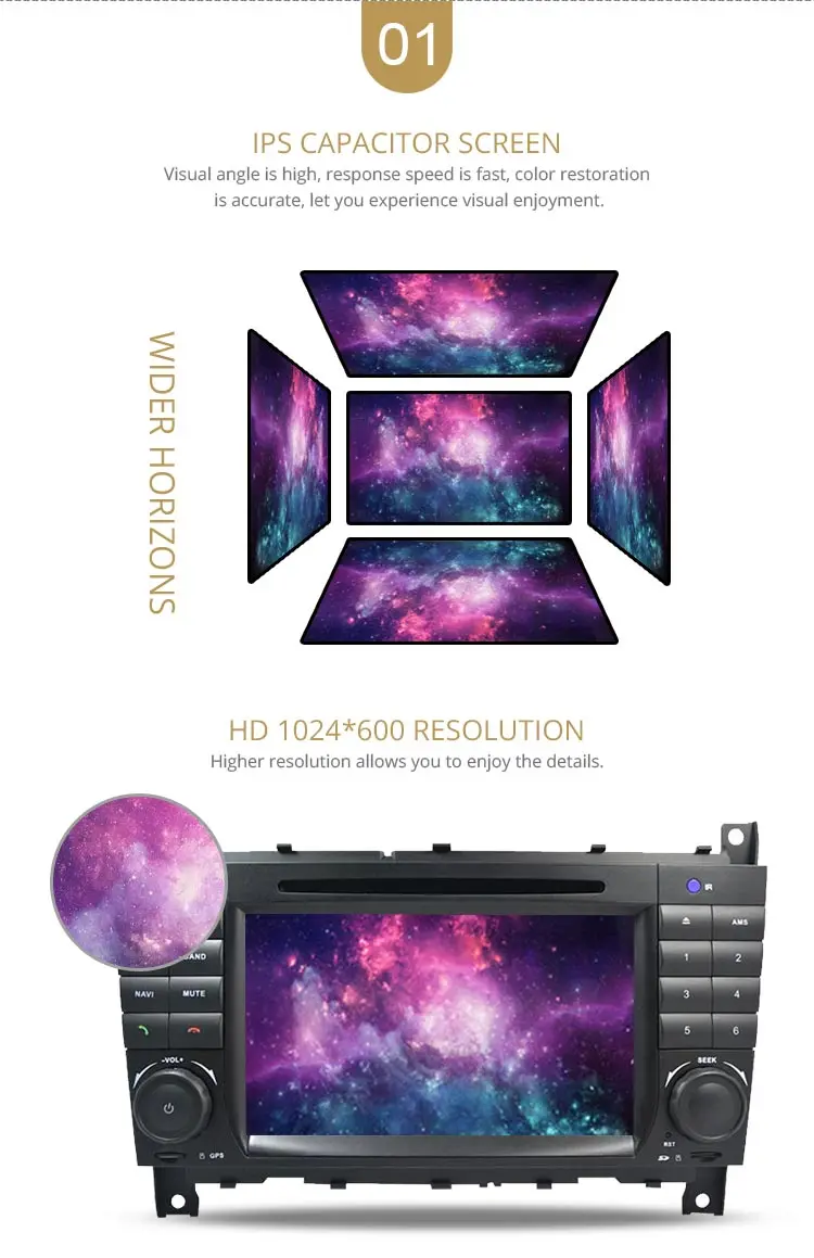 Perfect LJHANG Android 9.0 Car DVD Player Stereo For Mercedes Benz W203/CLK200/CLK22/C180/C200 GPS Navi WIFI 2 Din Car Radio headunit BT 3